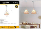 LAMPADARIO MODERNO A SOSPENSIONE CON PARALUME IN - B20 - immagine 5