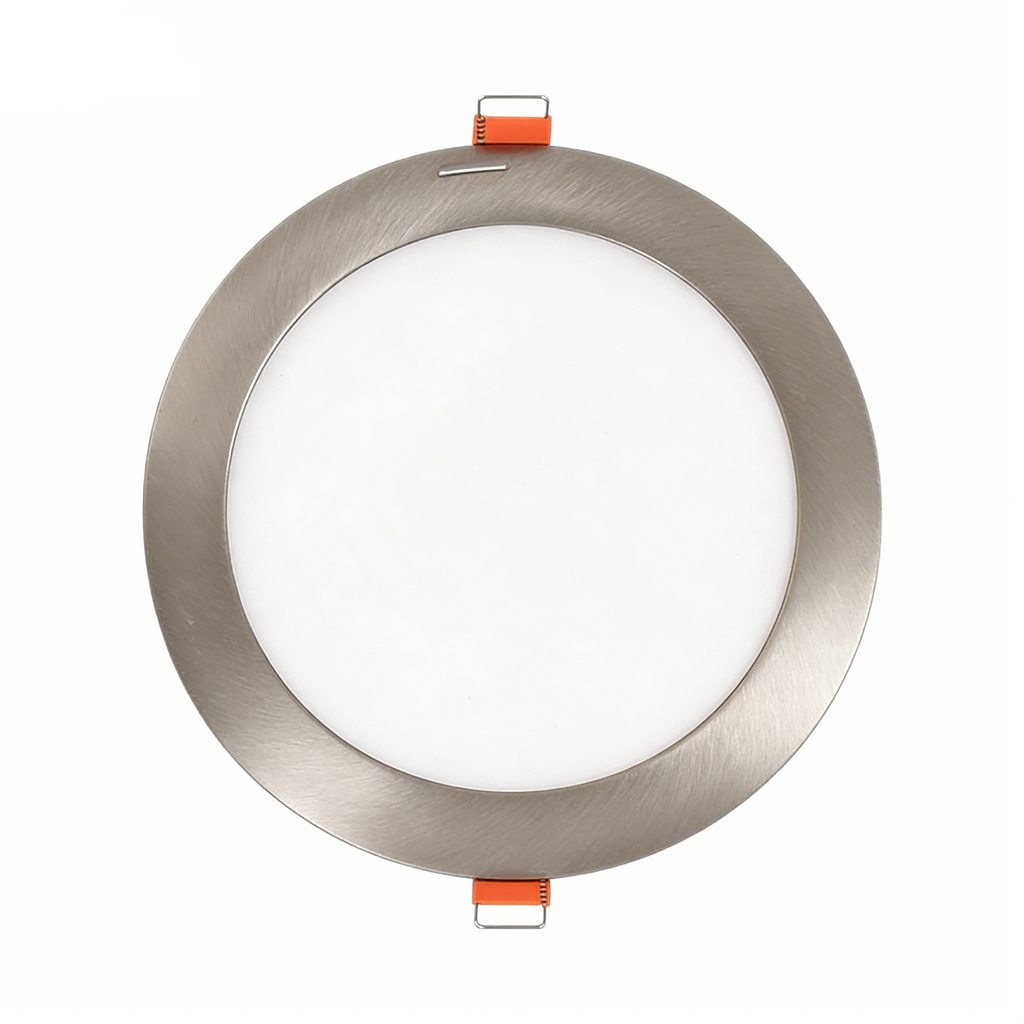 Pannello LED Rotondo SMD Ultra Slim 12W da Incasso | Satinato | CCT Regolabile 3000K-4000K-6500K con Driver