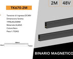 Binario Lineare in Alluminio Nero Universo per Track Lights - immagine 3
