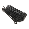 Confezione da 100 Pezzi – Fascette Serracavo Autobloccanti in Nylon Nero 3,6 mm x 200 mm