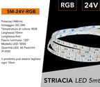 Striscia LED Flessibile RGB UNIVERSO 5M-24V-RGB - 70W SMD 60 - immagine 5