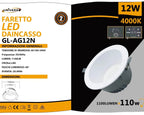 Faretto SMD LED da Incasso Rotondo Universo 12W - 1100 - immagine 4