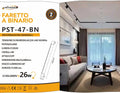 Track Light Faretto Lineare LED SMD Universo PST-47-N – 26W, 38°, per Binario Elettrificato Monofase, Colore Bianco