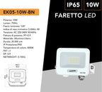 Proiettore SMD LED Slim UNIVERSO EK05-10W-B 10W - CCT - immagine 2