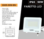 Proiettore SMD LED Slim UNIVERSO EK05-50W-B 50W - CCT - immagine 2