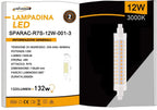 Lampadina LED R7S Universo SPARAC-R7S-12W-001 - 12W Tubolare - immagine 4