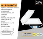 Pannello LED Quadrato SMD 24W 2400 Lumen - CCT Regolabile - immagine 5