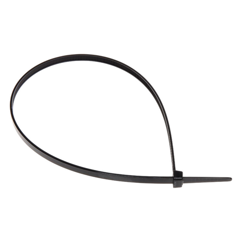 CONFEZIONE 100 PEZZI FASCETTE SERRACAVO AUTOBLOCCANTI IN NYLON NERO 4.8mm X 350mm