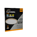 Plafoniera Ultra Slim Rotonda Effetto Legno - LV-600-L3C - immagine 5