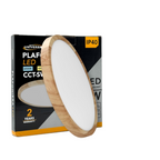 Plafoniera Ultra Slim Rotonda Effetto Legno - LV-600-L3C