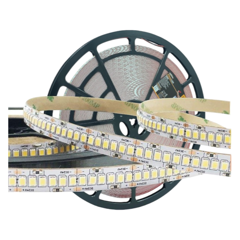 STRISCIA LED SMD 2835 24V Monocolore – Bobina 50 Metri 20W/m, 240 LED/m, 120.000 Lumen Totali, IP20