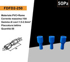 Confezione da 50 Pezzi - Terminale Isolato - FDFD2-250 - immagine 4