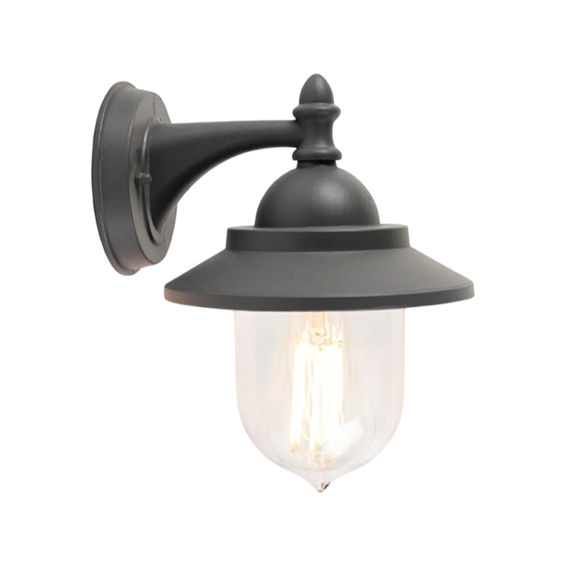 Portalampada Lanterna da Giardino Universo 524WA-B247-G – Wall Lamp Grigio Antracite da Muro, IP44 per Lampadine E27
