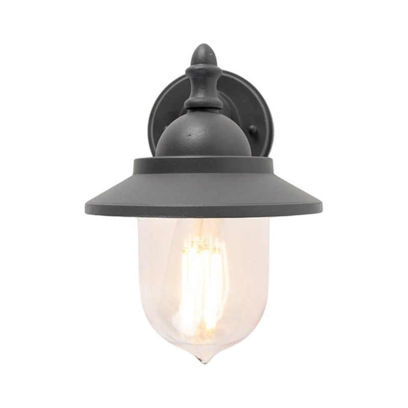 Portalampada Lanterna da Giardino Universo 524WA-B247-G – Wall Lamp Grigio Antracite da Muro, IP44 per Lampadine E27