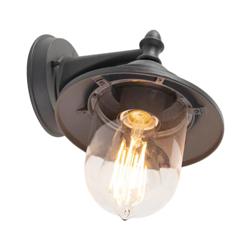 Portalampada Lanterna da Giardino Universo 524WA-B247-G – Wall Lamp Grigio Antracite da Muro, IP44 per Lampadine E27