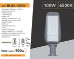 Proiettore Faro Armatura Stradale LED Universo 100W - Snodo - immagine 10