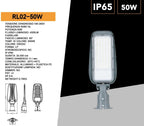 UNIVERSO PROIETTORE FARO ARMATURA STRADALE LED 50W CON SNODO - immagine 10