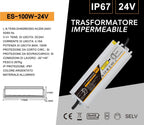 Alimentatore metallico stabilizzato switching - ES-100W-24V - immagine 3