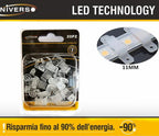 Clip Ganci di Fissaggio per Strip LED 11mm - Confezione 20 - immagine 2