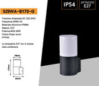Portalampada Applique da Esterno Universo 529WA-B170-G - immagine 8