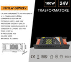 Alimentatore Slim Metallico Switching Stabilizzato 100W - immagine 4