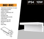 Applique LED da Muro Universo B82-B3C 10W - Wall Light SMD - immagine 8
