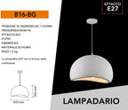 Lampadario a Sospensione Effetto Pietra Universo B16-B - immagine 10