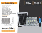 Proiettore LED Solare UNIVERSO TK08-50W - 500 Lumen IP65 - immagine 4