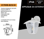 Portalampada lanterna da giardino UNIVERSO 819WB-B232-B - immagine 3