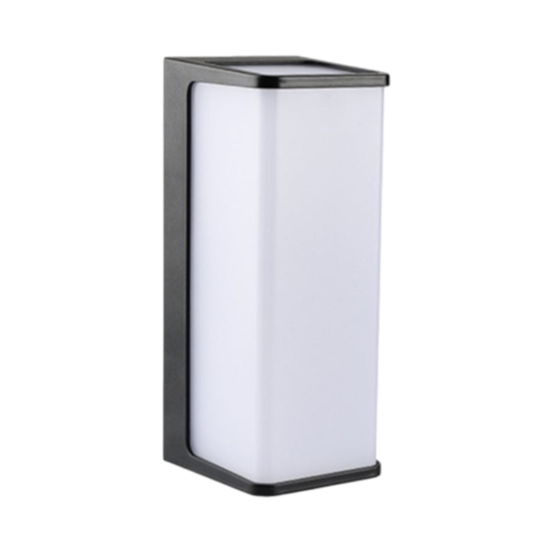 Lampada LED da Muro 10W Wall Light SMD – Applique Nera, 950 Lumen, IP65 per Esterno