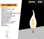 Confezione da 15 Pezzi Universo C35A-T - Lampadina LED - immagine 4