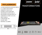 Alimentatore Slim Metallico Switching Stabilizzato 200W - immagine 4
