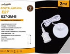 Lampadario a Sospensione in Metallo Bianco - Portalampada - immagine 6