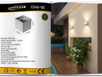 Applique Lampada da Muro Grigia - Doppio LED COB 12W con - immagine 5