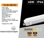Tubo LED Lineare Linkabile 150cm 42W - Chip Philips CCT - immagine 5