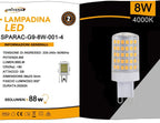 Confezione da 20 Pezzi Universo SPARAC-G9-8W-001 - Lampadina - immagine 3