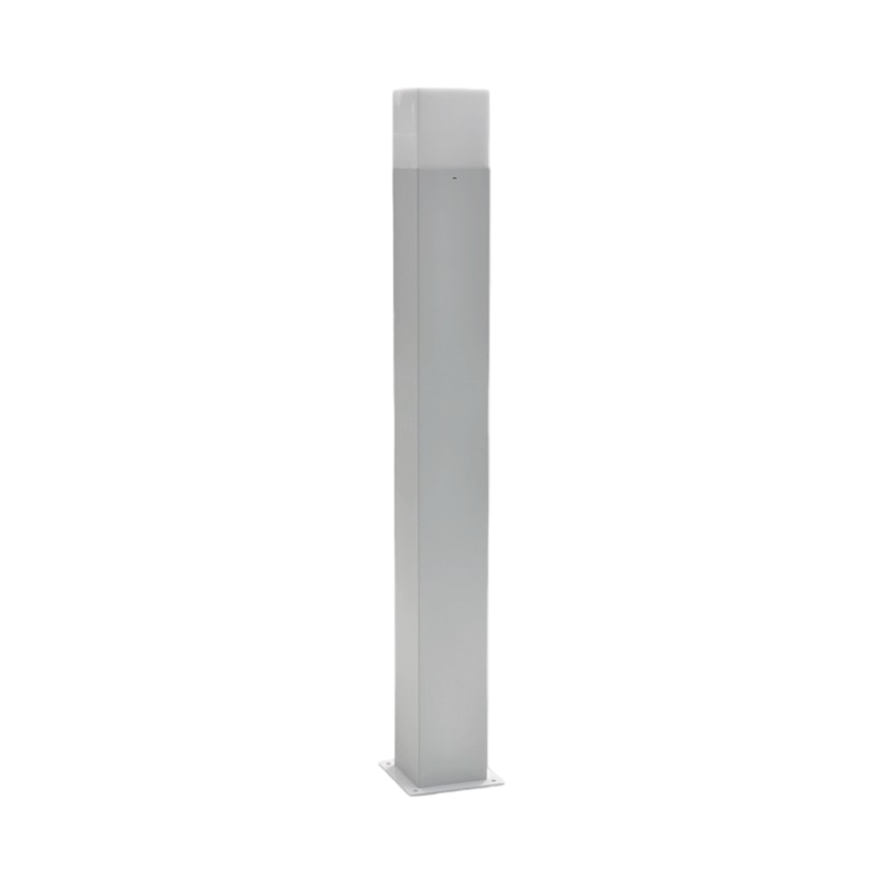 Portalampada Applique da Giardino Universo 740-B – Wall Light Quadrato per Lampadine E27, Colore Bianco, IP44