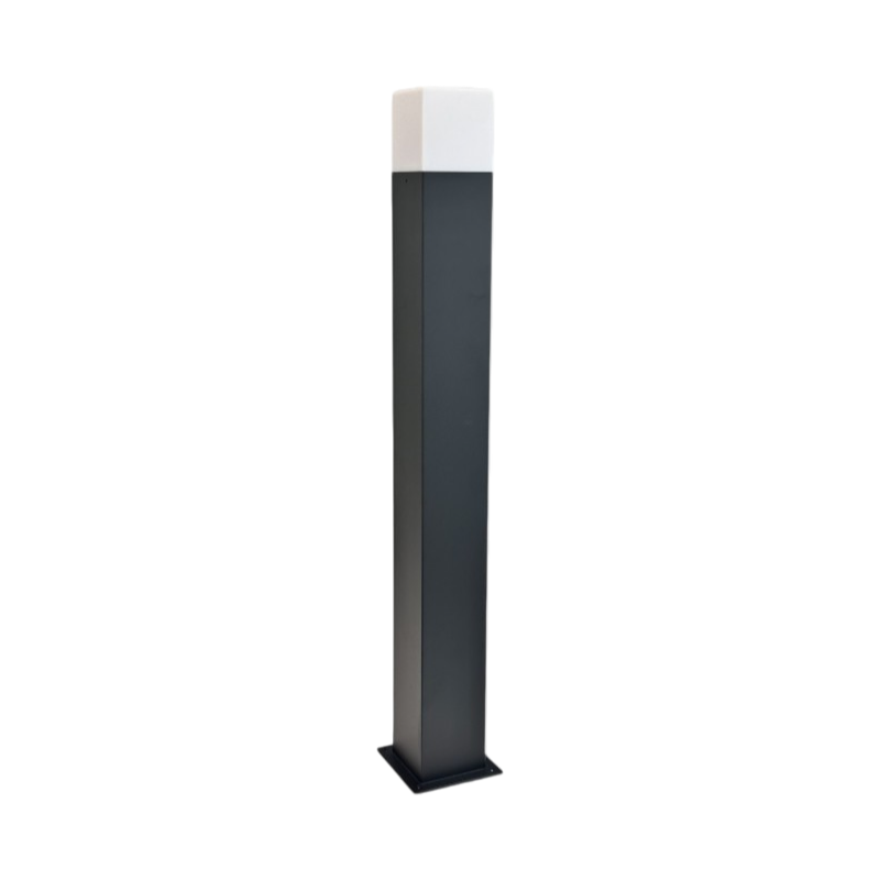 Portalampada Applique da Giardino Universo 740-N – Wall Light Quadrato per Lampadine E27, Colore Nero, IP54