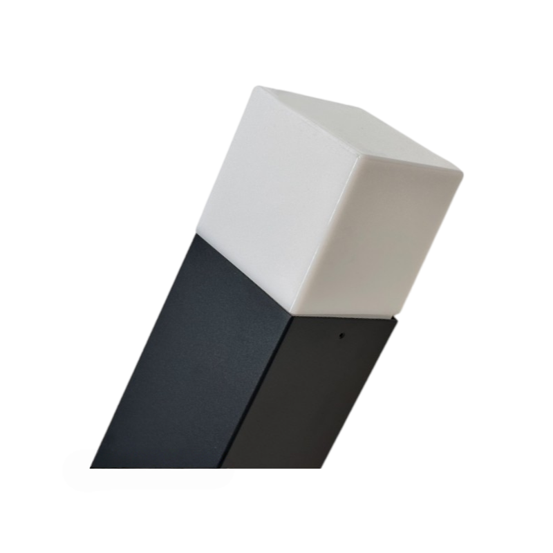 Portalampada Applique da Giardino Universo 740-N – Wall Light Quadrato per Lampadine E27, Colore Nero, IP54