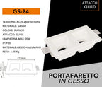 Portafaretto Doppio in Gesso Rettangolare UNIVERSO GS-24 - immagine 9