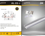 Profilo in Alluminio per Strisce LED UNIVERSO AL-03 - immagine 2