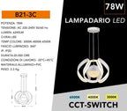 Lampadario LED a Sospensione Universo B21-3C - 78W, CCT 3in1 - immagine 5