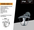 Portalampada Lanterna da Giardino Universo 819WB-B232-G - immagine 4