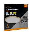 Plafoniera Ultra Slim Rotonda Effetto Legno - LV-300-L3C - immagine 5