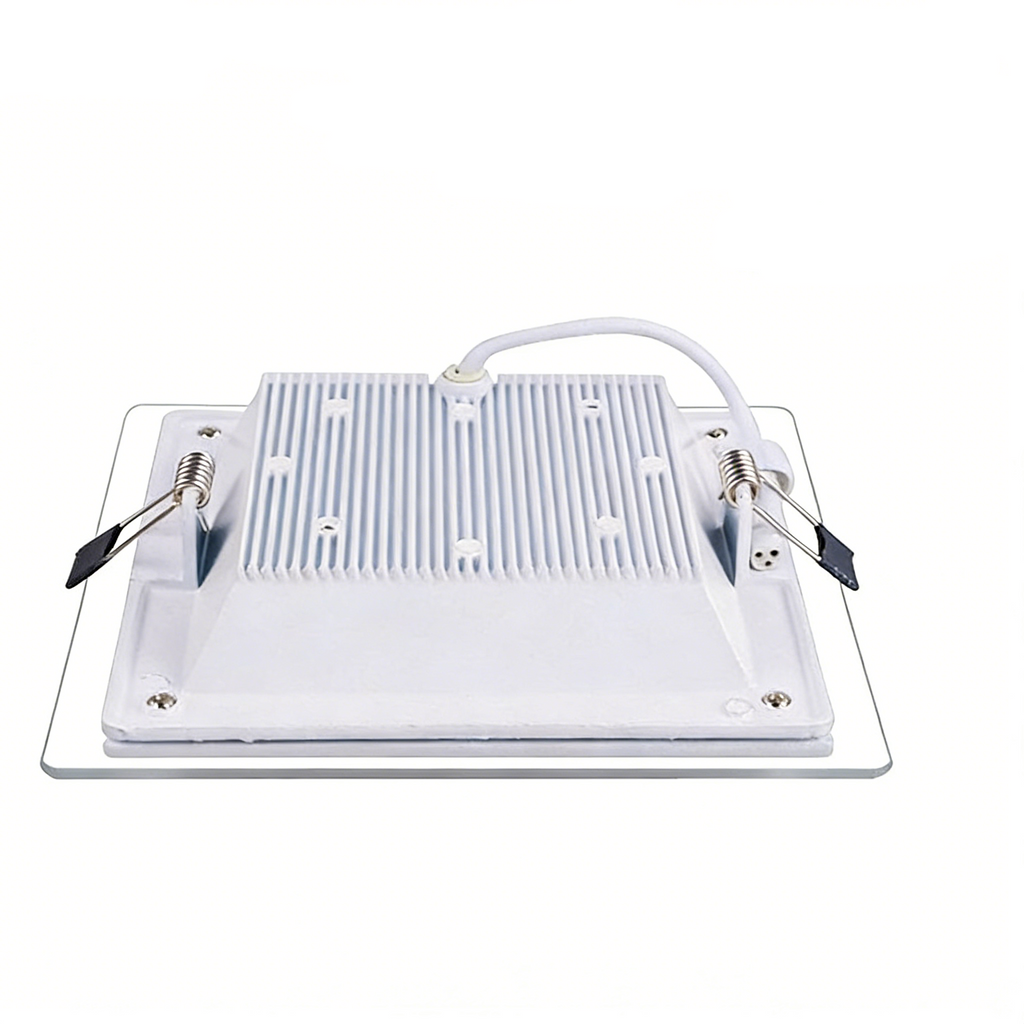 Pannello LED Slim Quadrato in Vetro 18W 1800 Lumen | CCT Regolabile 3000K-4000K-6500K
