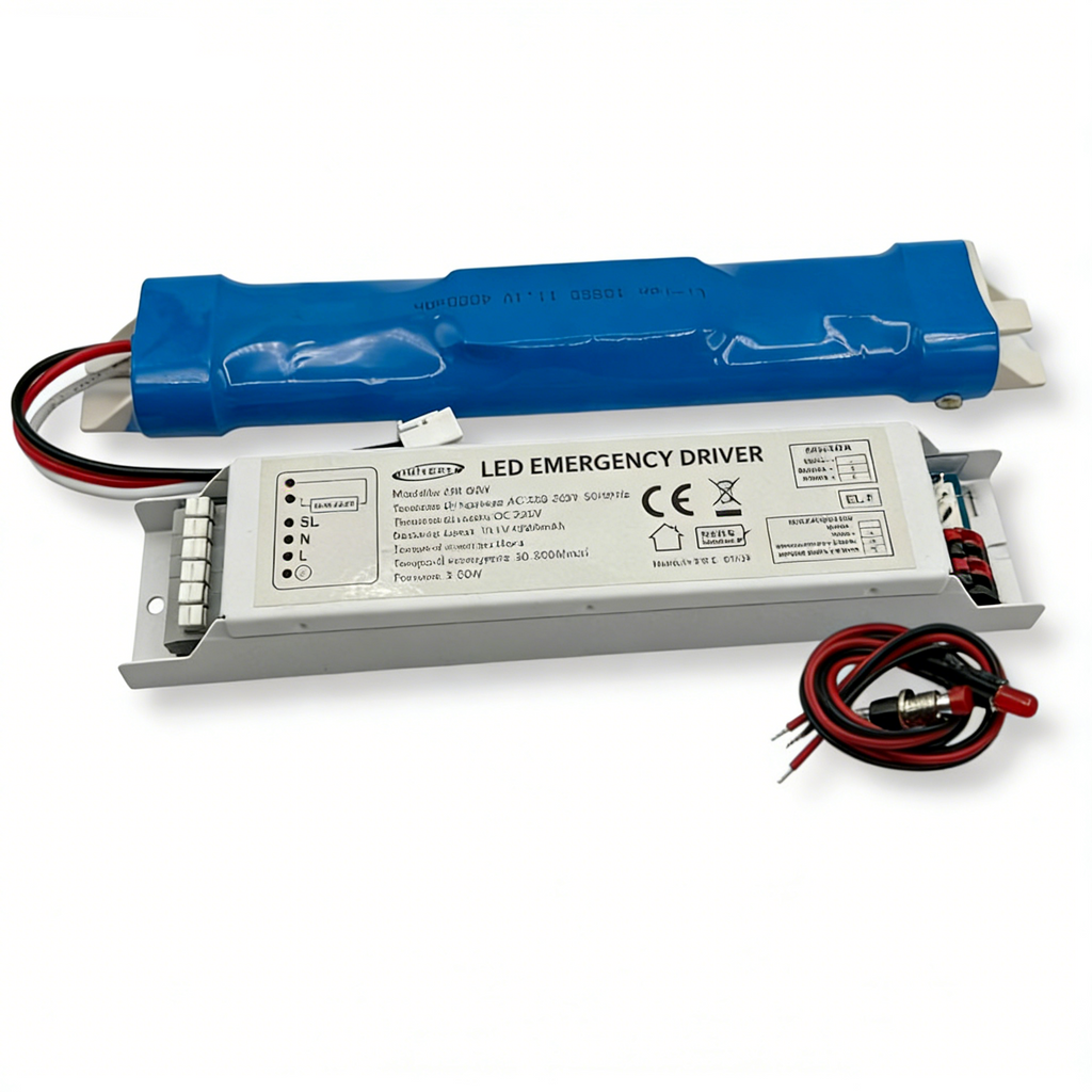 Driver di Emergenza Universale EM-80W per LED 3W-80W | Autonomia 300 Min | Uscita DC 220V