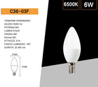 Confezione da 5 Pezzi Universo - Lampadina LED Candela C36 - immagine 4