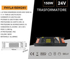 Alimentatore Slim Stabilizzato Switching 220V-24V 6.25A 150W - immagine 4