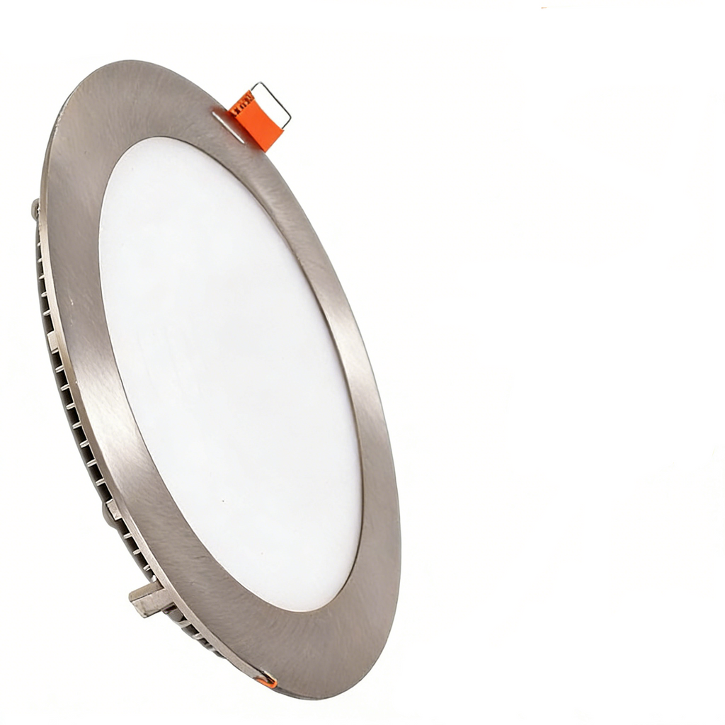 Pannello LED Rotondo SMD Ultra Slim 12W da Incasso | Satinato | CCT Regolabile 3000K-4000K-6500K con Driver