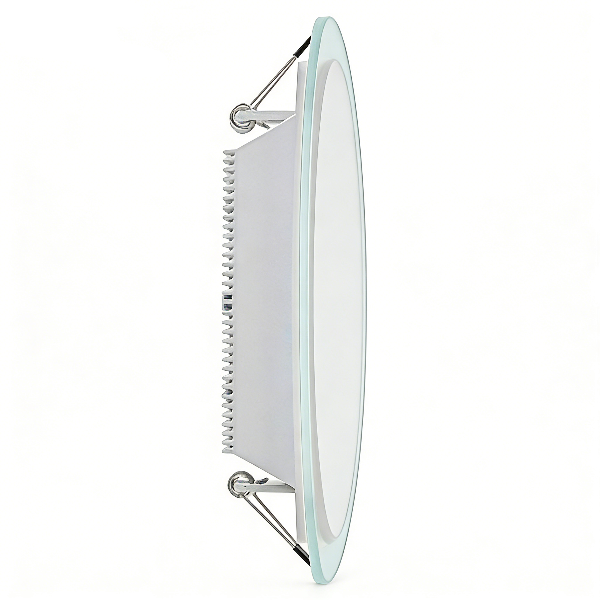 Pannello LED Slim Rotondo in Vetro 18W 1800 Lumen | CCT Regolabile 3000K-4000K-6500K